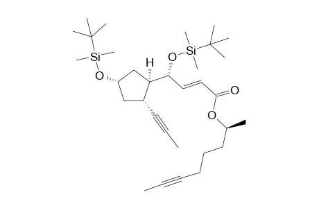 (S)-Oct-6-yn-2-yl (R,E)-4-[(tert-butyldimethylsilyl)oxy]-4-{(1R,2R,4S)-4-[(tert-butyldimethylsilyl)oxy]-2-(prop-1-yn-1-yl)cyclopentyl}but-2-enoate