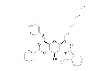 Octyl-4-O-Benzoyl-2,6-dideoxy-6-(phenylseleno)-2-phthalimido-.beta.-D-glucopyranoside