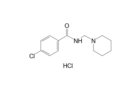p-chloro-N-(piperidinomethyl)benzamide, hydrochloride