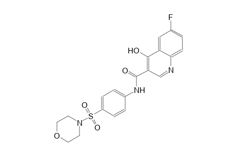 3-quinolinecarboxamide, 6-fluoro-4-hydroxy-N-[4-(4-morpholinylsulfonyl)phenyl]-