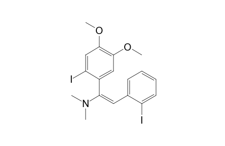 (E)-1-(2-iodanyl-4,5-dimethoxy-phenyl)-2-(2-iodanylphenyl)-N,N-dimethyl-ethenamine