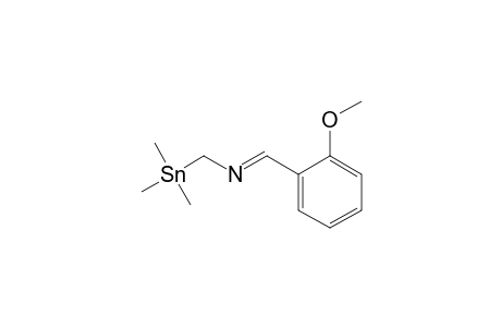 N-[(Trimethylstannyl)methyl]-2-methoxybenzaldimine