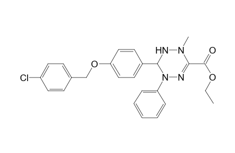 6-[4-(4-chlorobenzyl)oxyphenyl]-2-methyl-5-phenyl-1,6-dihydro-1,2,4,5-tetrazine-3-carboxylic acid ethyl ester