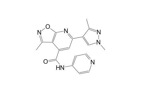 isoxazolo[5,4-b]pyridine-4-carboxamide, 6-(1,3-dimethyl-1H-pyrazol-4-yl)-3-methyl-N-(4-pyridinyl)-