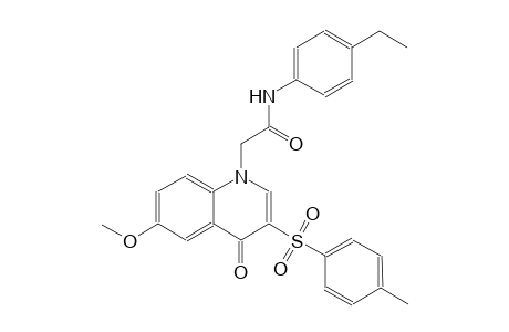 1-quinolineacetamide, N-(4-ethylphenyl)-1,4-dihydro-6-methoxy-3-[(4-methylphenyl)sulfonyl]-4-oxo-