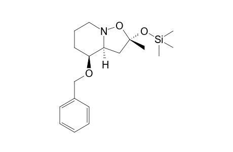 (2R,3aS,4S)-4-benzyloxy-2-methyl-2-(trimethylsilyloxy)-hexahydro-2H-isoxazolo[2,3-a]pyridine