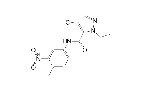 4-chloro-1-ethyl-N-(4-methyl-3-nitrophenyl)-1H-pyrazole-5-carboxamide