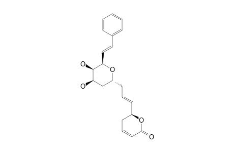 CRYPTOPYRANMOSCATONE-B4;(6R)-5,6-DIHYDRO-6-[(4'S*,6'R*,7'R*,8'S*,1'E,9'E)-4',8'-EPOXY-6',7'-DIHYDROXY-10'-PHENYL-1',9'-DECADIENYL]-2-PYRONE