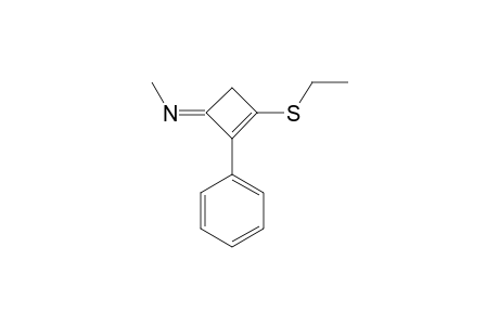 N-METHYL-3-ETHYLSULFANYL-2-PHENYL-2-CYCLOBUTENIMINE