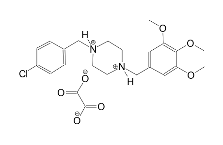 1-(4-chlorobenzyl)-4-(3,4,5-trimethoxybenzyl)piperazinediium oxalate