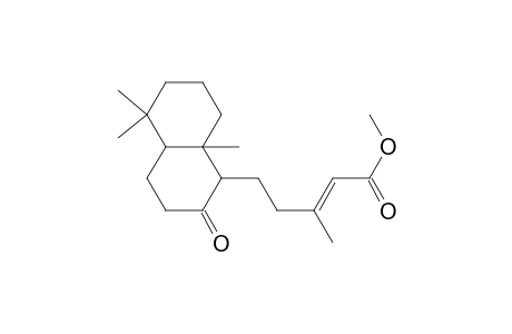 2-Pentenoic acid, 5-(decahydro-5,5,8a-trimethyl-2-oxo-1-naphthalenyl)-3-methyl-, methyl ester, [1S-[1.alpha.(E),4a.beta.,8a.alpha.]]-