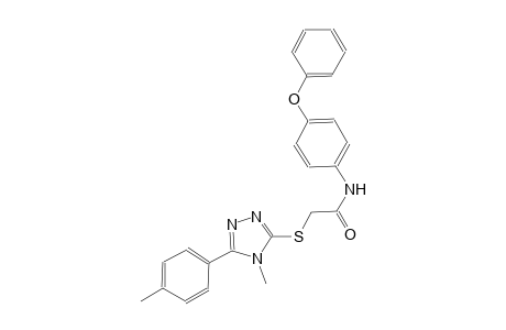 2-{[4-methyl-5-(4-methylphenyl)-4H-1,2,4-triazol-3-yl]sulfanyl}-N-(4-phenoxyphenyl)acetamide