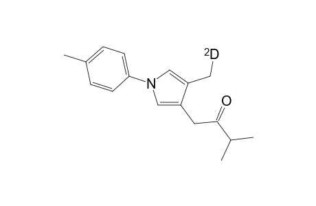 4-(2'-Oxo-3'-methylbutyl)-3-(monodeuteriomethyl-1-(p-methylphenyl)-1H-pyrrole