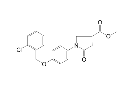 Methyl 1-(4-[(2-chlorobenzyl)oxy]phenyl)-5-oxo-3-pyrrolidinecarboxylate
