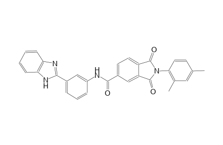 N-[3-(1H-benzimidazol-2-yl)phenyl]-2-(2,4-dimethylphenyl)-1,3-dioxo-5-isoindolinecarboxamide