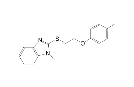 1-Methyl-2-([2-(4-methylphenoxy)ethyl]sulfanyl)-1H-benzimidazole