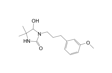 1-[3-(3-methoxyphenyl)propyl]-4,4-dimethyl-5-oxidanyl-imidazolidin-2-one