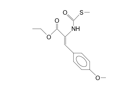 2-Propenoic acid, 3-(4-methoxyphenyl)-2-[[(methylthio)carbonyl]amino]-, ethyl ester, (Z)-
