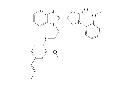 2-Pyrrolidinone, 1-(2-methoxyphenyl)-4-[1-[2-[2-methoxy-4-[1-propenyl]phenoxy]ethyl]-1H-1,3-benzimidazol-2-yl]-