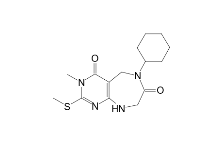 6-Cyclohexyl-3-methyl-2-(methylthio)-5,6,8,9-tetrahydro-3H-pyrimido[4,5-e][1,4]diazepine-4,7-dione