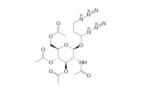 (1,3-Diazido-prop-1-yl)-2-deoxy-2-acetylamino-3,4,6-tri-O-acetyl-b-d-glucopyranoside