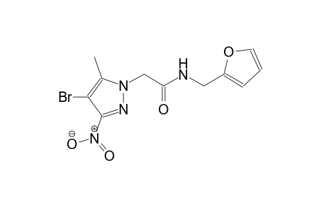 2-(4-bromo-5-methyl-3-nitro-1H-pyrazol-1-yl)-N-(2-furylmethyl)acetamide