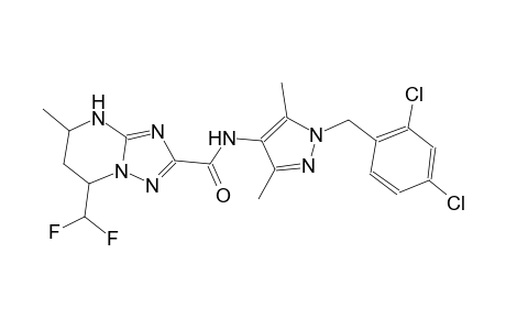 N-[1-(2,4-dichlorobenzyl)-3,5-dimethyl-1H-pyrazol-4-yl]-7-(difluoromethyl)-5-methyl-4,5,6,7-tetrahydro[1,2,4]triazolo[1,5-a]pyrimidine-2-carboxamide
