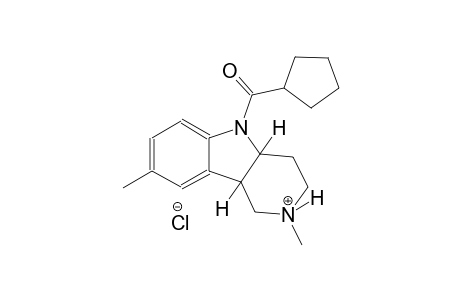 (4aR,9bR)-5-(cyclopentylcarbonyl)-2,8-dimethyl-2,3,4,4a,5,9b-hexahydro-1H-pyrido[4,3-b]indol-2-ium chloride