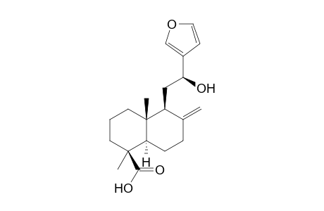 5,16-Epoxy-12-hydroxy-8(17),13(16),14-labdatrien-19-oic acid