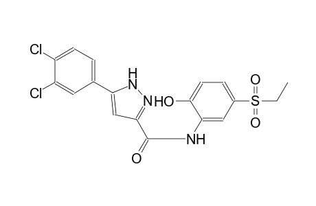 5-(3,4-dichlorophenyl)-N-[5-(ethylsulfonyl)-2-hydroxyphenyl]-1H-pyrazole-3-carboxamide
