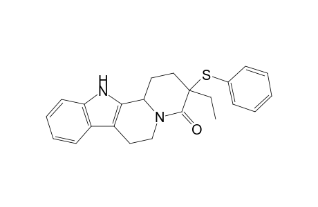 3-Ethyl-3-(phenylthio)-1,2,3,4,6,7,12,12b-octahydroindolo[2,3-a]quinolizin-4-one