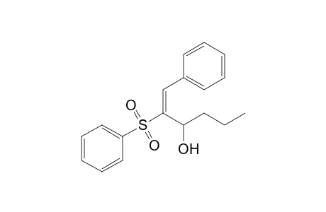 (E)-1-Phenyl-2-(phenylsulfonyl)hex-1-en-3-ol