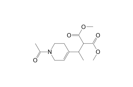 Propanedioic acid, [1-(1-acetyl-1,2,3,6-tetrahydro-4-pyridinyl)ethyl]-, dimethyl ester