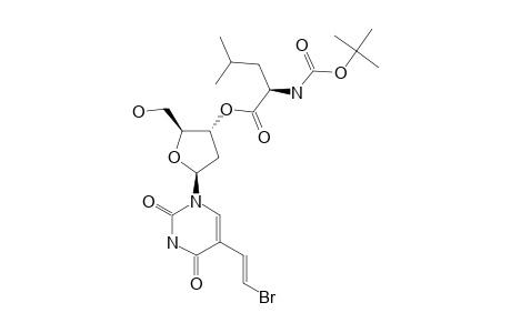 (E)-5-(2-BROMOVINYL)-3'-O-(N-BOC-D-LEUCINYL)-2'-DEOXY-URIDINE