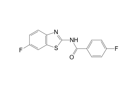 4-Fluoro-N-(6-fluoro-1,3-benzothiazol-2-yl)benzamide