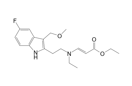 (E)-3-[ethyl-[2-[5-fluoro-3-(methoxymethyl)-1H-indol-2-yl]ethyl]amino]-2-propenoic acid ethyl ester