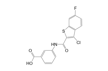 3-{[(3-chloro-6-fluoro-1-benzothien-2-yl)carbonyl]amino}benzoic acid
