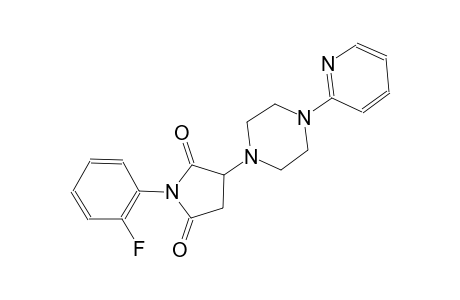1-(2-fluorophenyl)-3-[4-(2-pyridinyl)-1-piperazinyl]-2,5-pyrrolidinedione