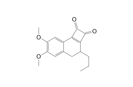 6,7-Dimethoxy-3-n-propyl-3,4-dihydrocyclo-buta[a]naphthalen-1,2-dione