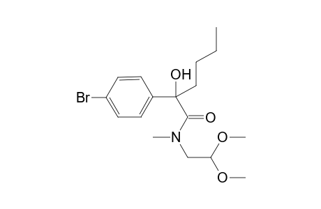 2-(4-bromophenyl)-N-(2,2-dimethoxyethyl)-2-hydroxy-N-methyl-hexanamide