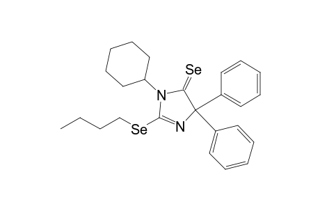 1-Cyclohexyl-2-butylseleno-4,4-diphenyl-2-imidazolin-5-selone