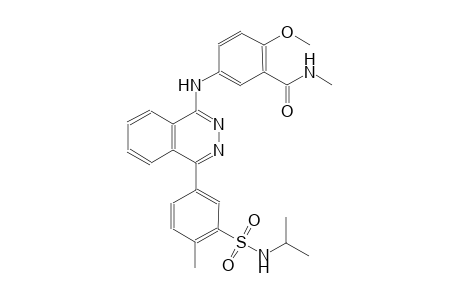 5-[(4-{3-[(isopropylamino)sulfonyl]-4-methylphenyl}-1-phthalazinyl)amino]-2-methoxy-N-methylbenzamide
