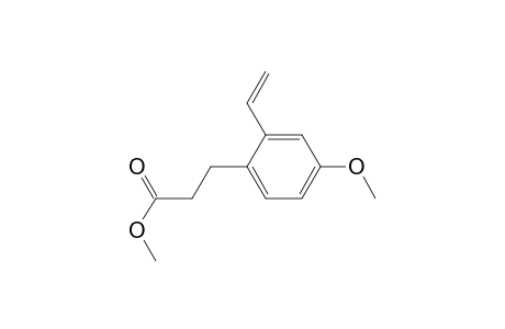 Benzenepropanoic acid, 2-ethenyl-4-methoxy-, methyl ester