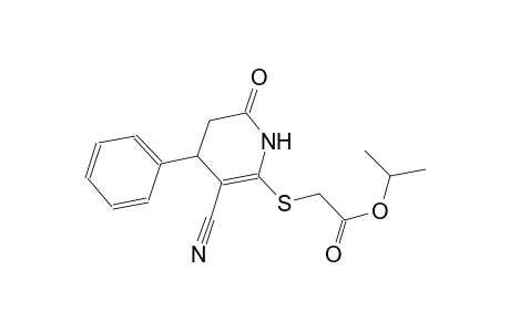 acetic acid, [(3-cyano-1,4,5,6-tetrahydro-6-oxo-4-phenyl-2-pyridinyl)thio]-, 1-methylethyl ester