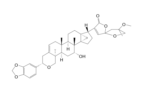 13,30-Cyclo-29-nor-Dammarano[4,3-c]pyran-Derivative