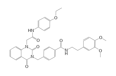 N-[2-(3,4-dimethoxyphenyl)ethyl]-4-[(1-[2-(4-ethoxyanilino)-2-oxoethyl]-2,4-dioxo-1,4-dihydro-3(2H)-quinazolinyl)methyl]benzamide