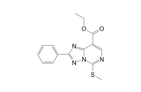 Ethyl 5-(methylthio)-2-phenyl[1,2,4]triazolo[1,5-c]pyrimidine-8-carboxylate