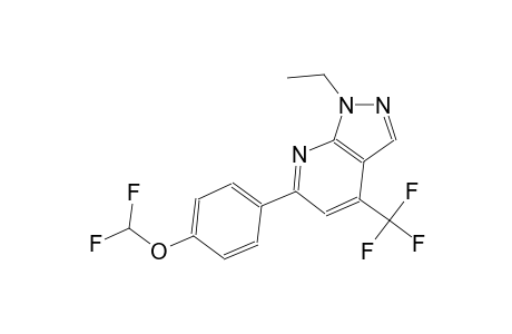 1H-pyrazolo[3,4-b]pyridine, 6-[4-(difluoromethoxy)phenyl]-1-ethyl-4-(trifluoromethyl)-