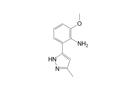 2-Methoxy-6-(3-methyl-1H-pyrazol-5-yl)aniline