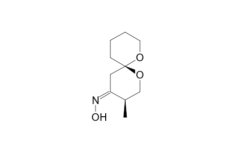 (3S,6R)-3-Methyl-1,7-dioxaspiro[5.5]undecan-4-one oxime